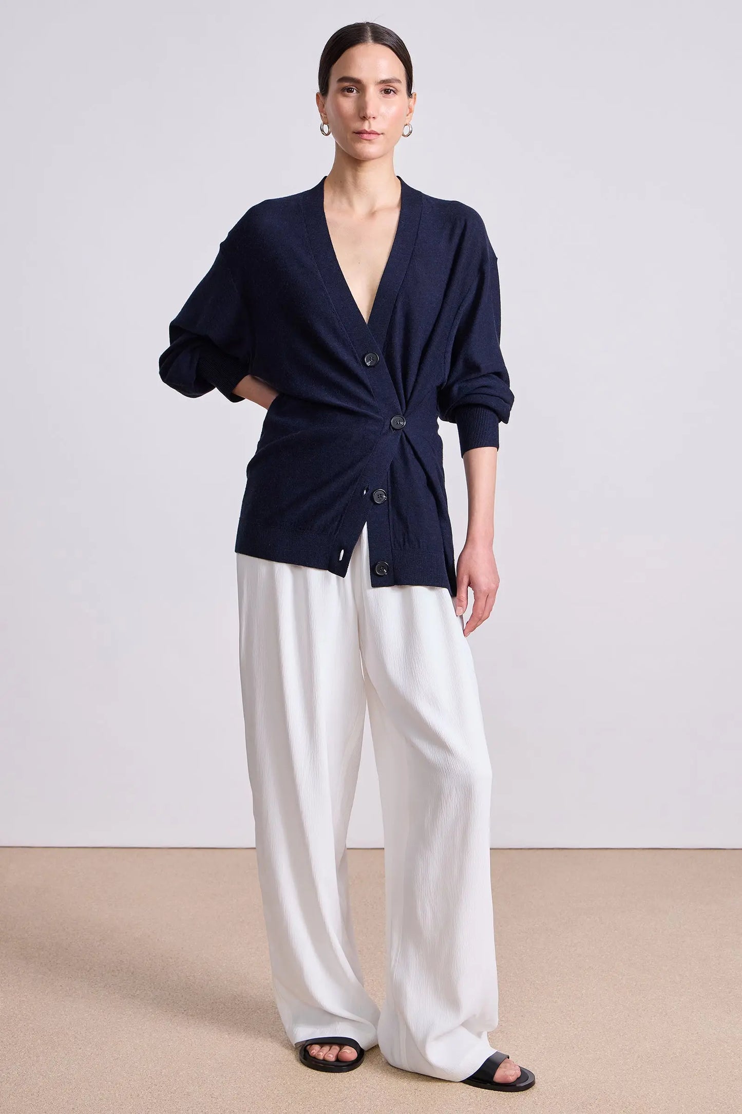 Drippy Tissue Cardigan (Midnight)