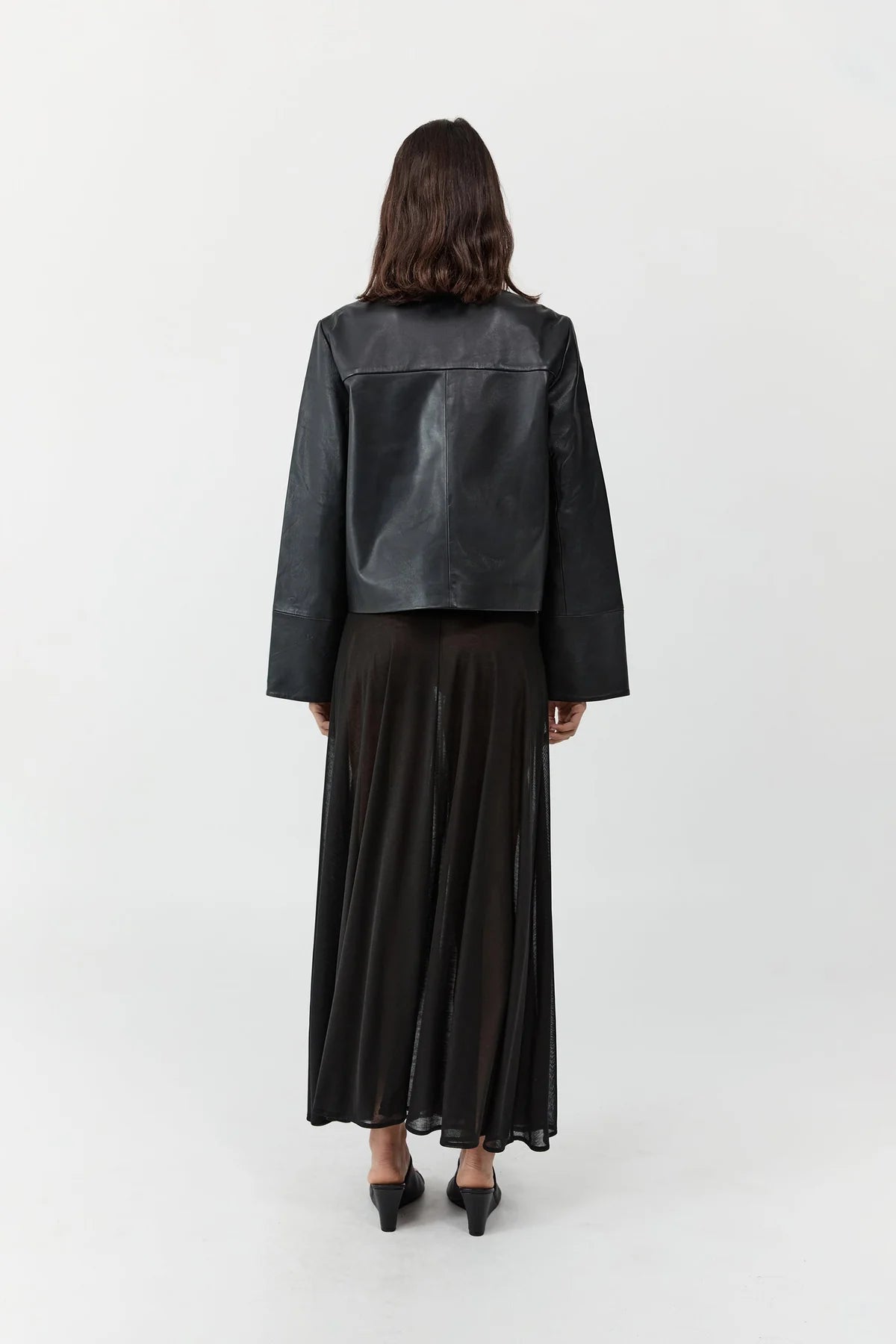 Leather Minimal Jacket
