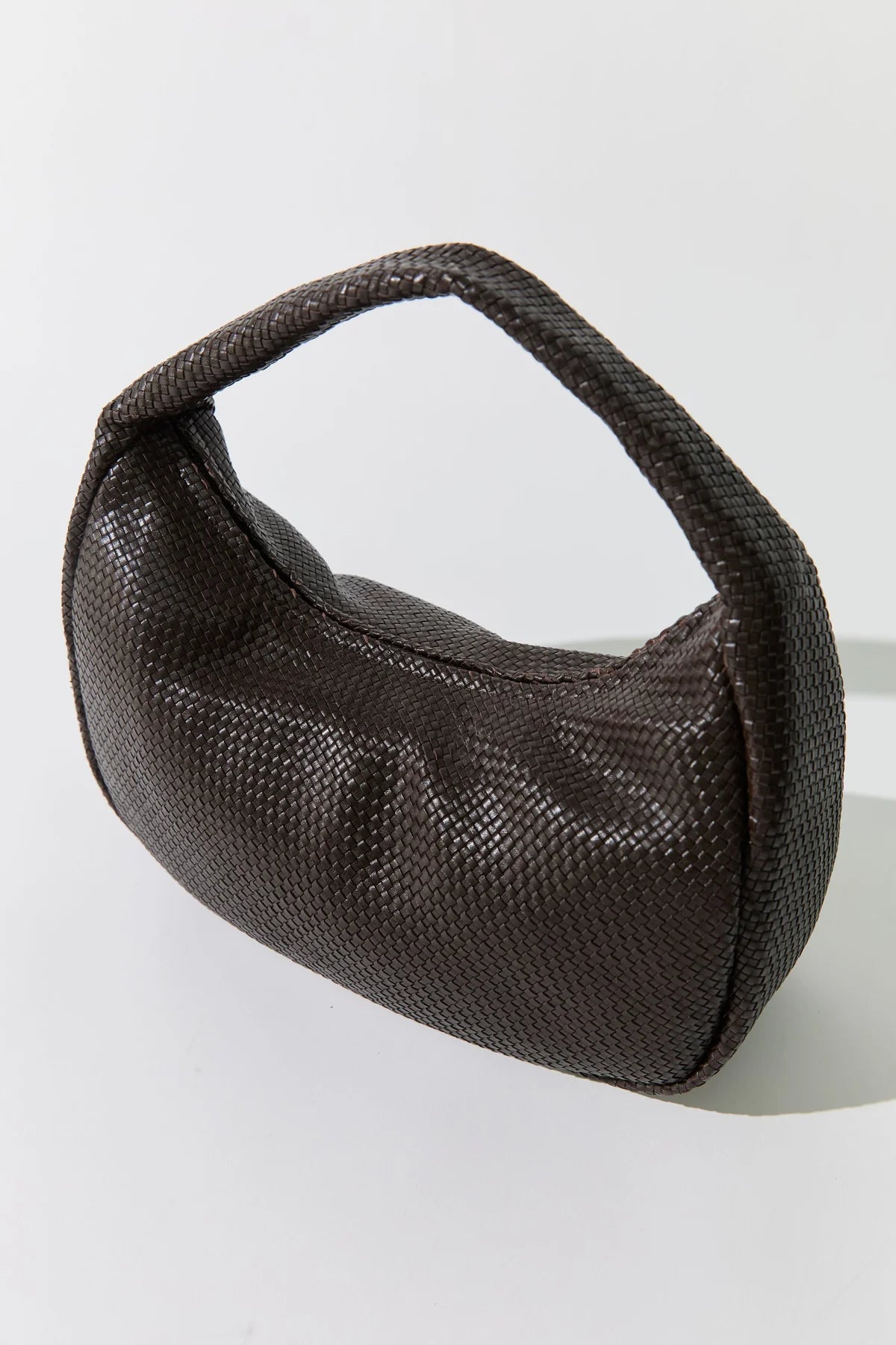 Woven Large Bon Bon Bag - Coffee
