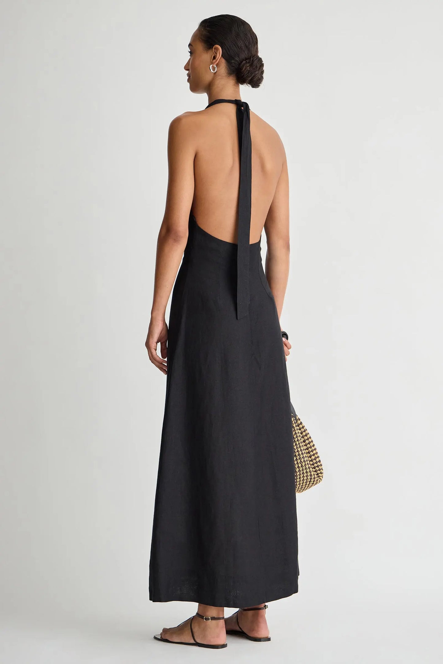 Salome Halter Maxi - Black
