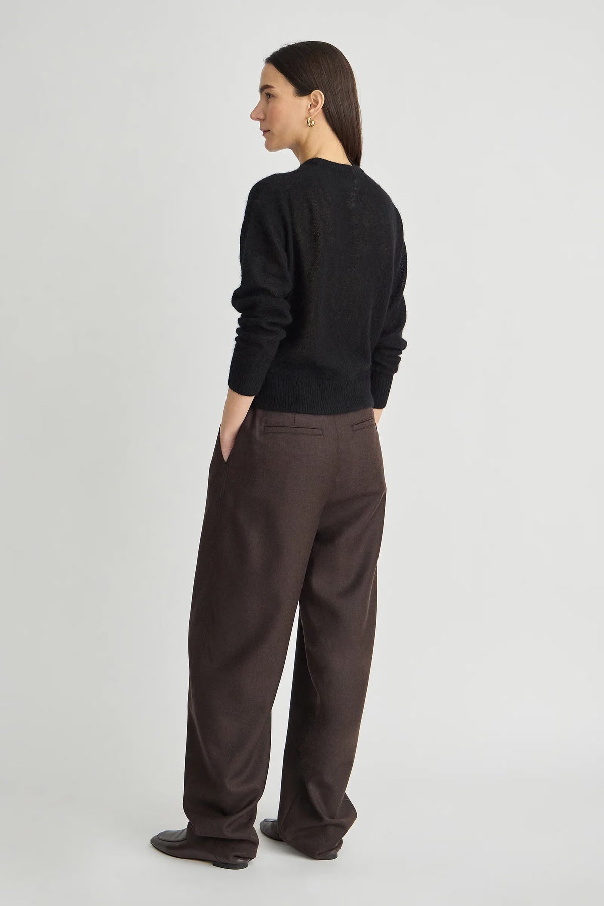 Softest Tissue Weight Sweater-Black