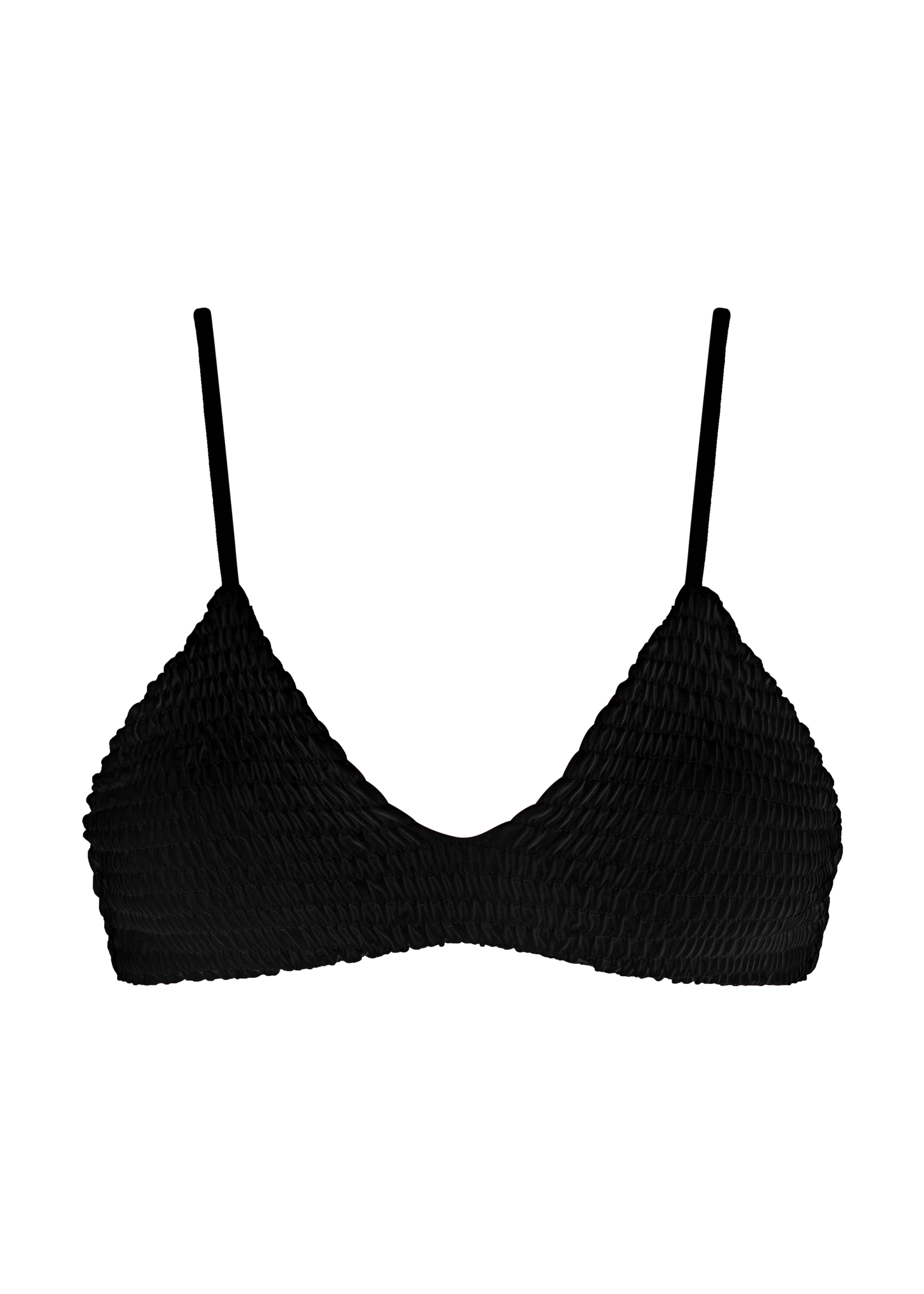 Napali Smocked Top- Black