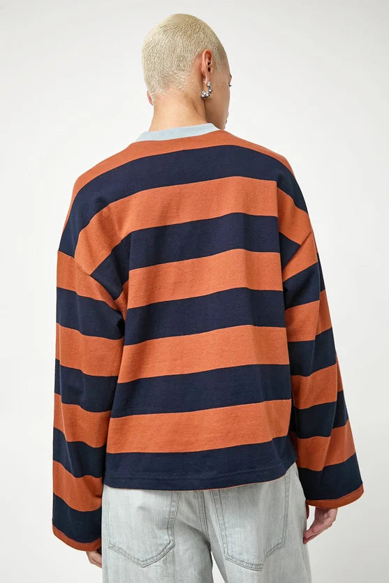Nora Top in Rust Stripe