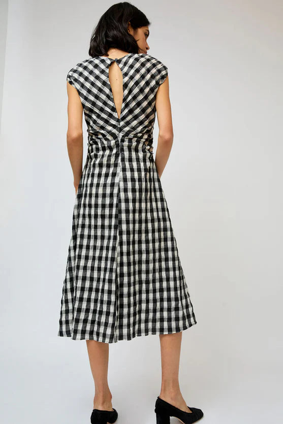 Rochelle Dress in Black and White Gingham