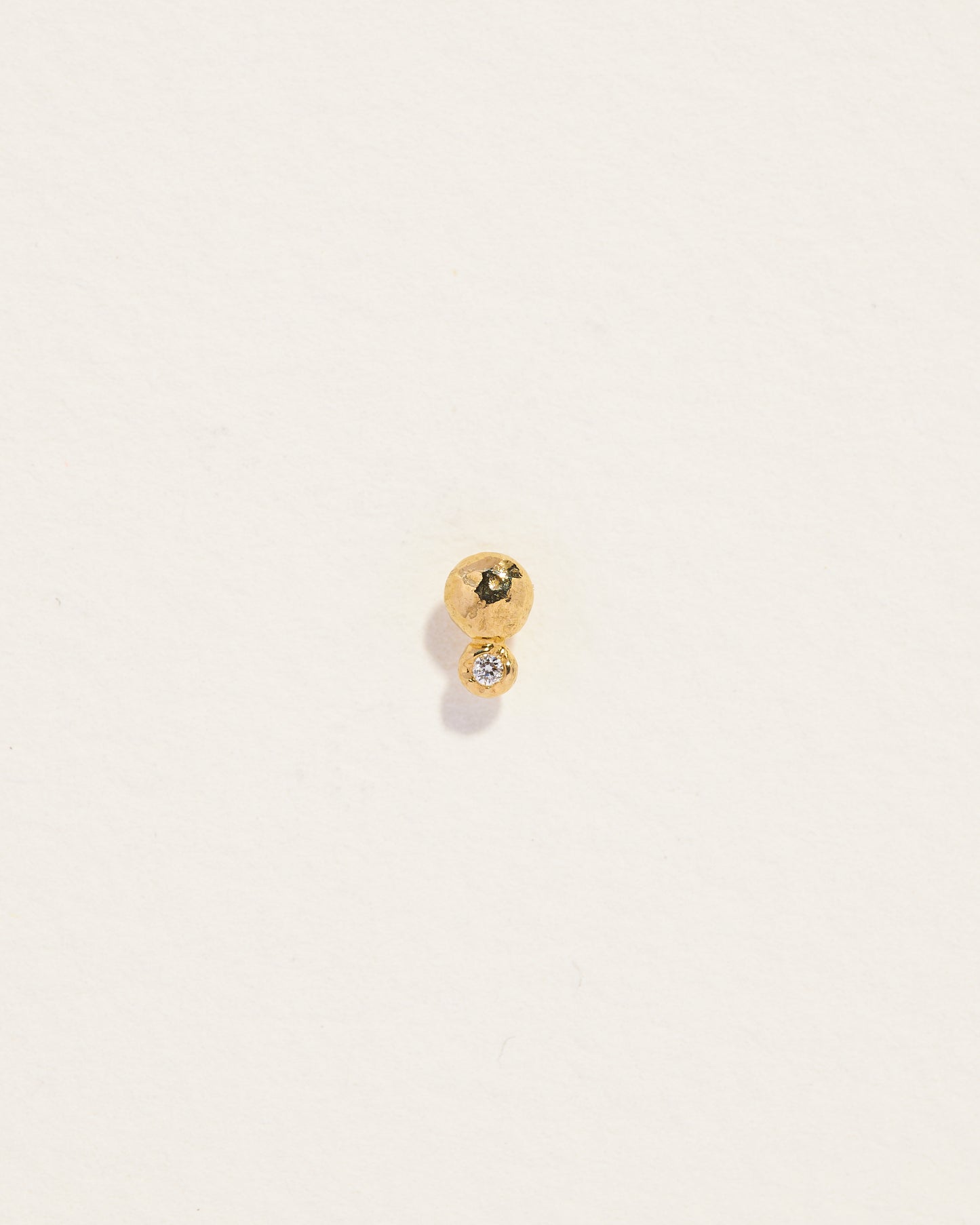 Molten Double Dot Single Stud Earring