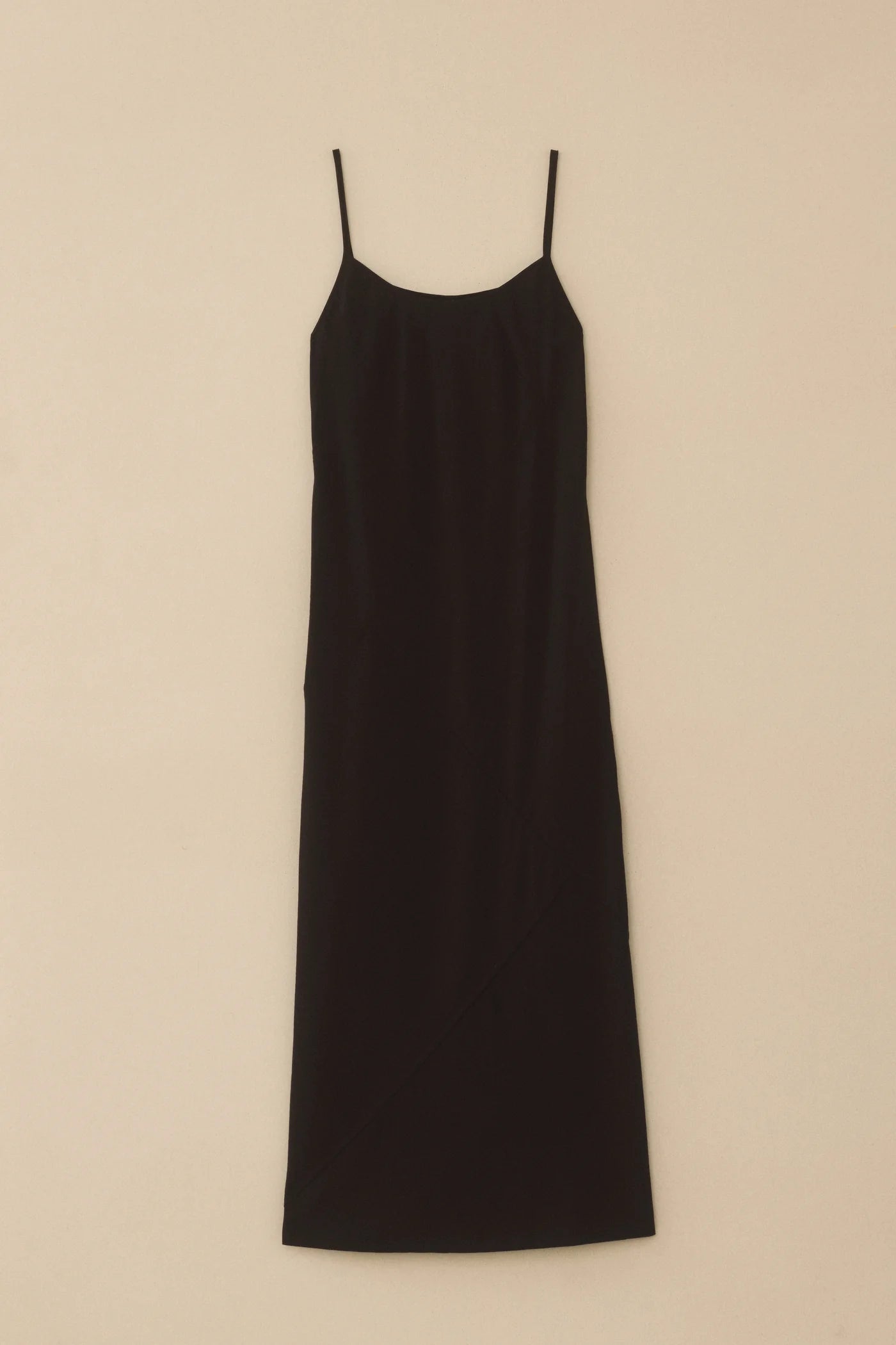 Bias Slip Dress - Black