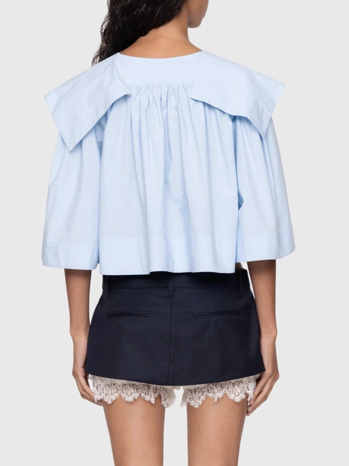 LOIS TWILL TOP - Blue