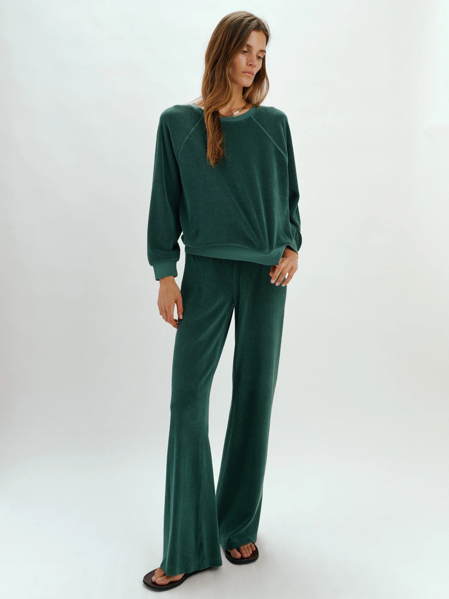 Samos Sweatshirt Terry - Ivy