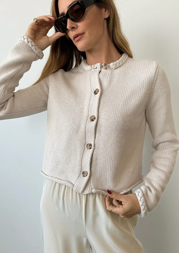 Doris Foam Cotton Cardigan