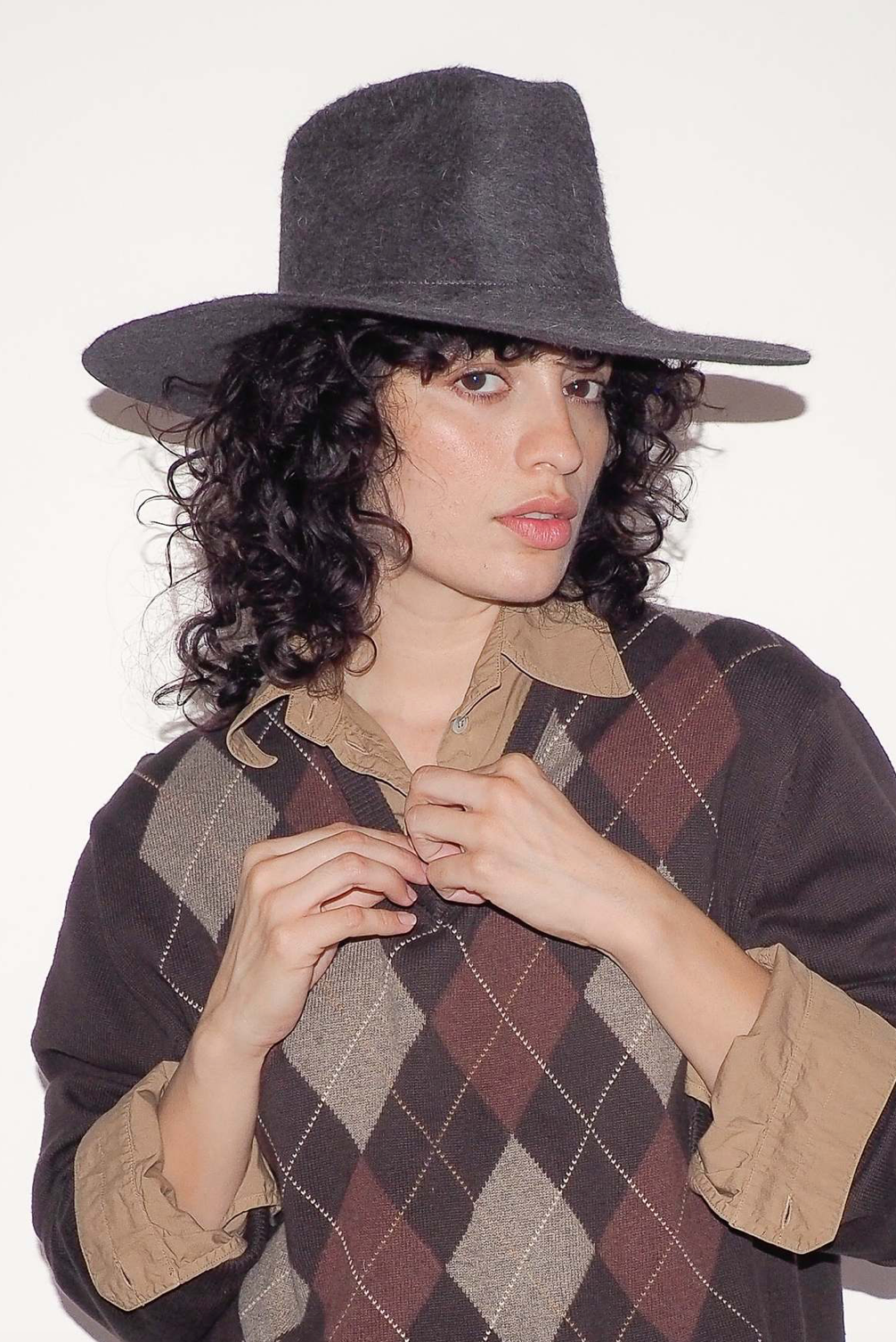 Star Hat - Charcoal Salome