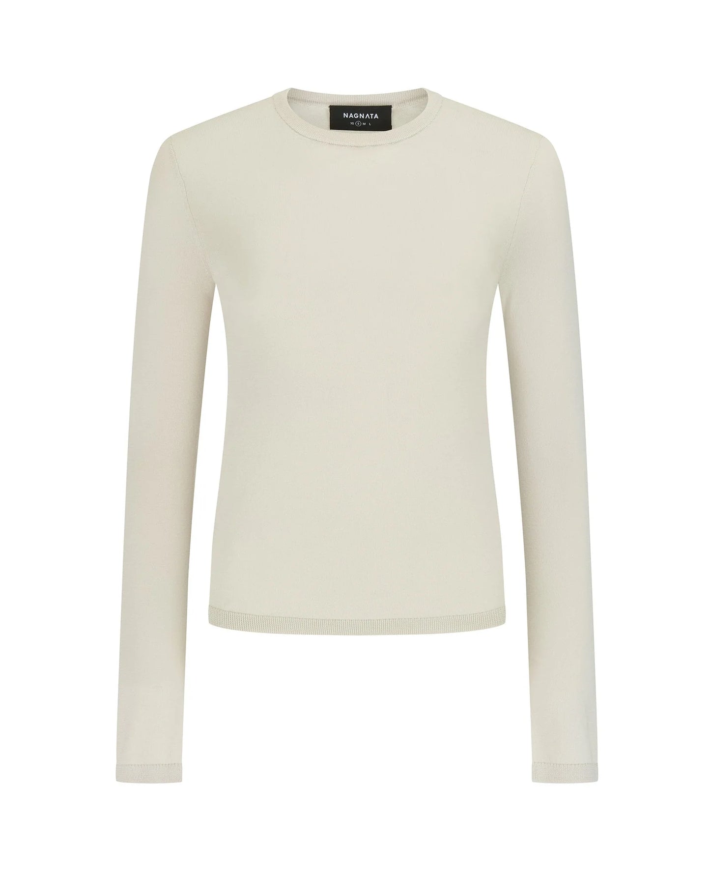 ESSENTIALS LONG SLEEVE TOP - MOONBEAM