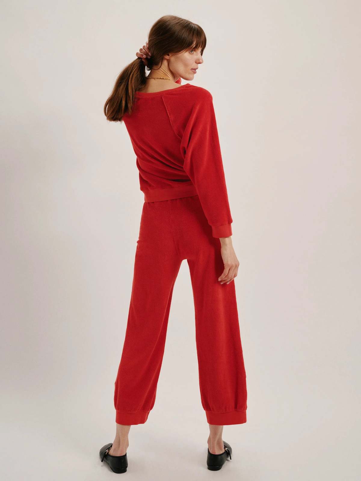 Took High Waist Harem Pant- Cherry