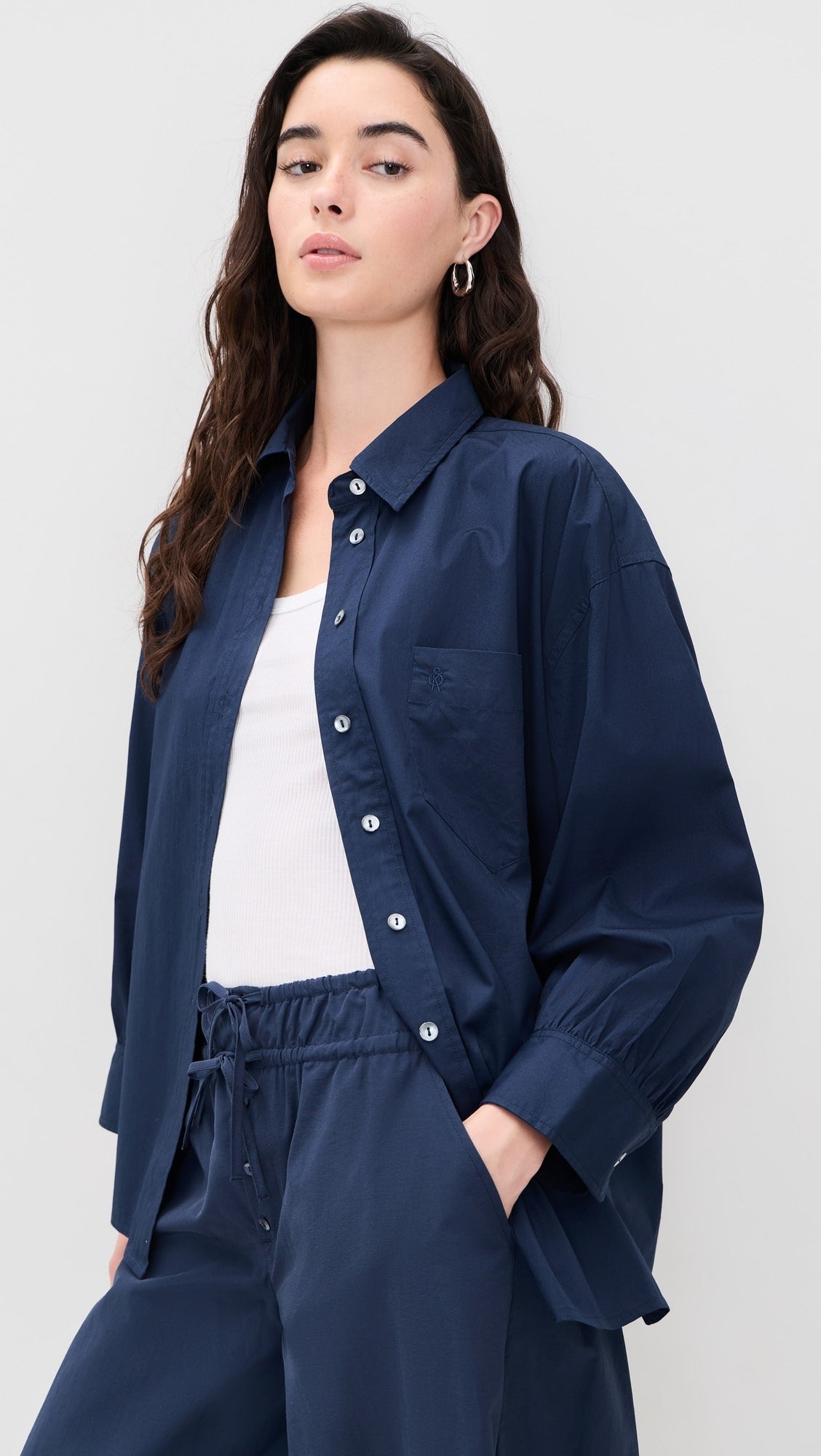 Kappa Button Up Shirt- Navy