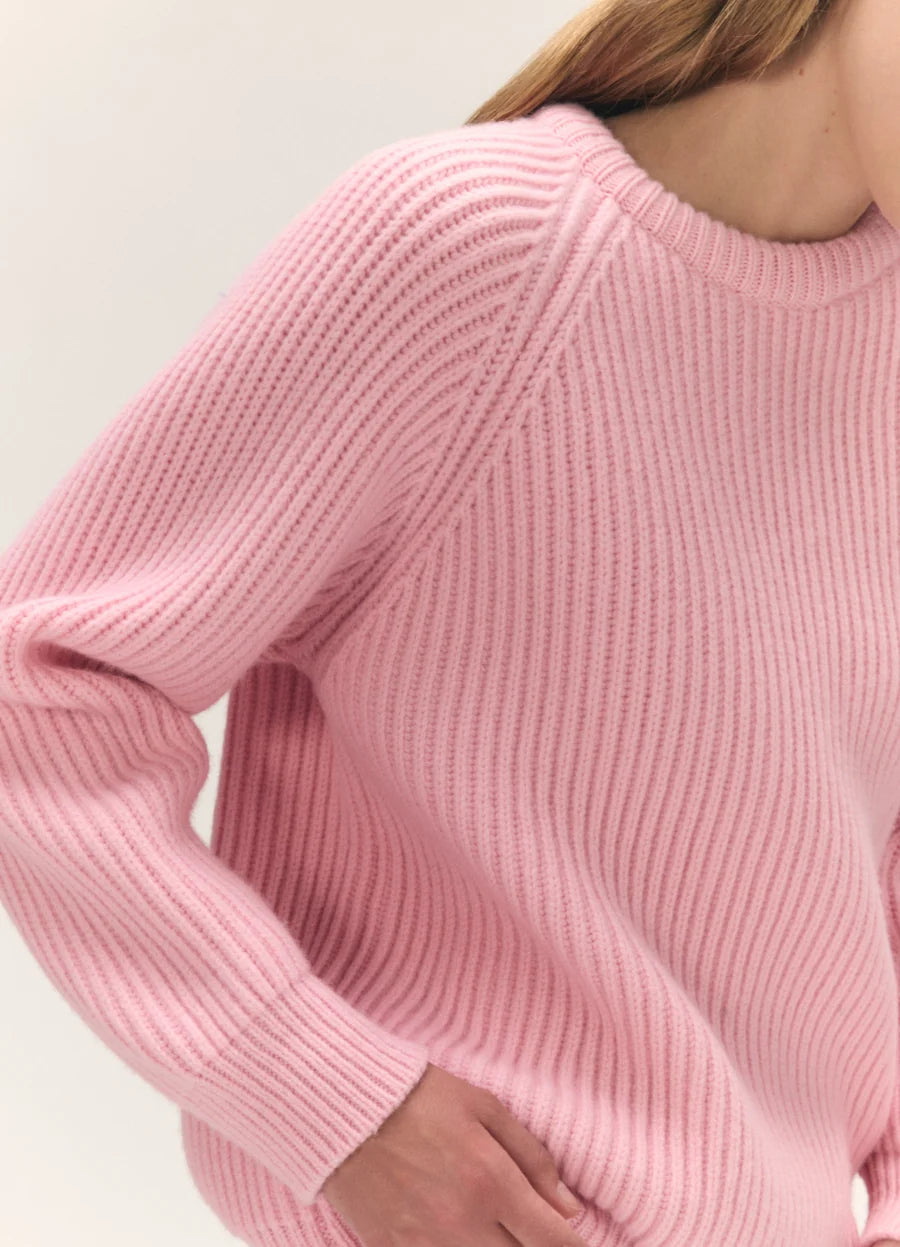 Rowan Rib Crew - Pale Pink