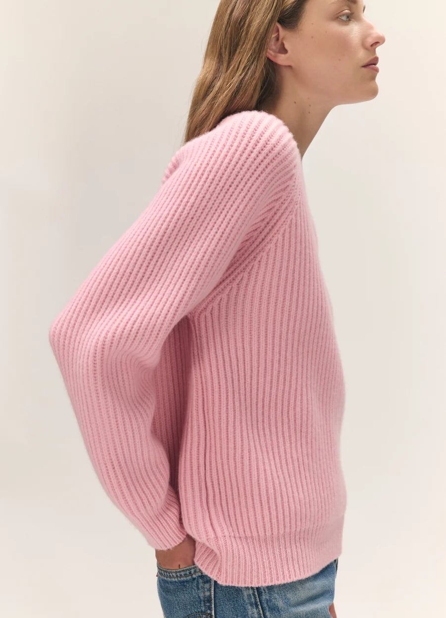 Rowan Rib Crew - Pale Pink