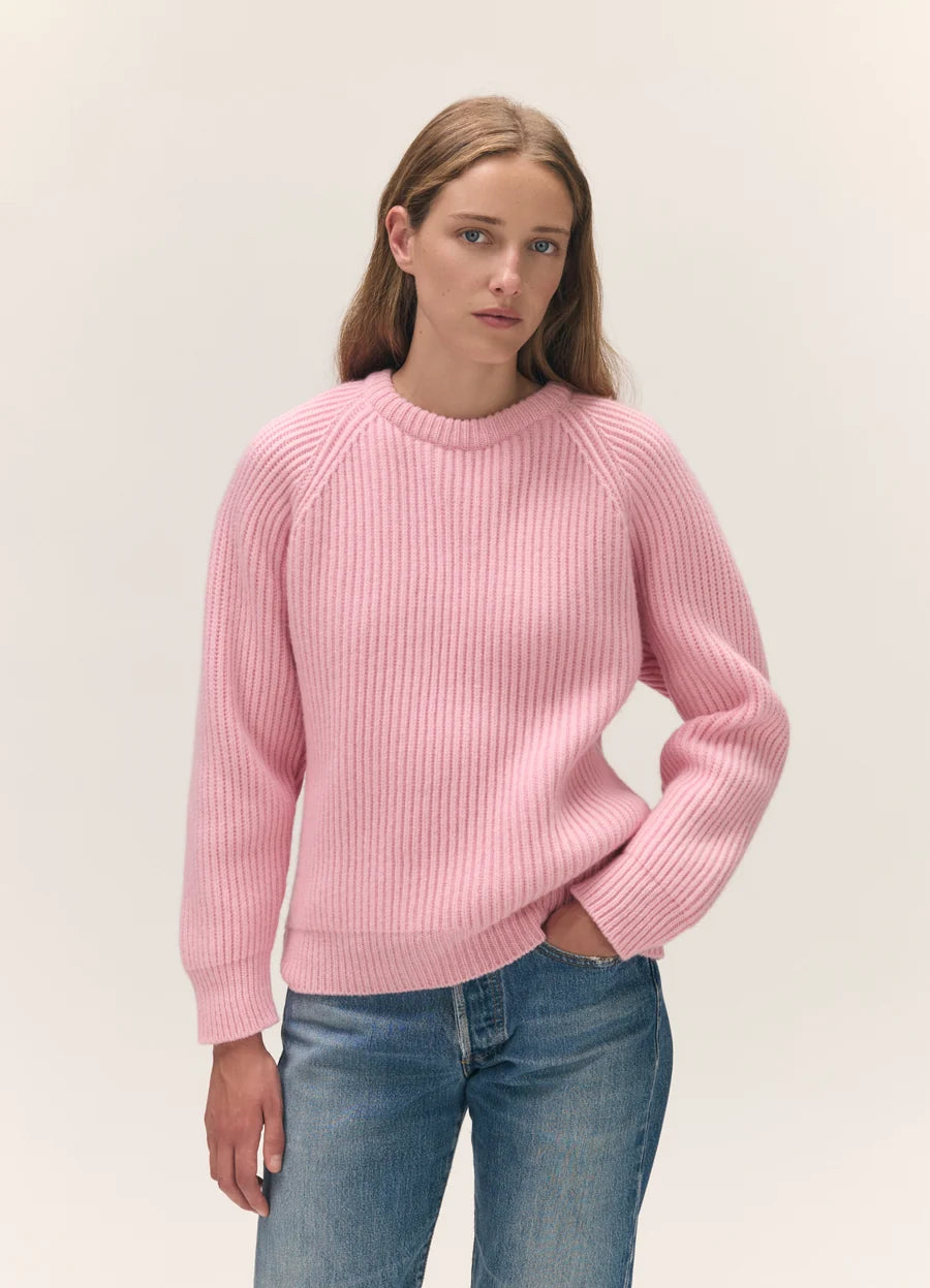 Rowan Rib Crew - Pale Pink