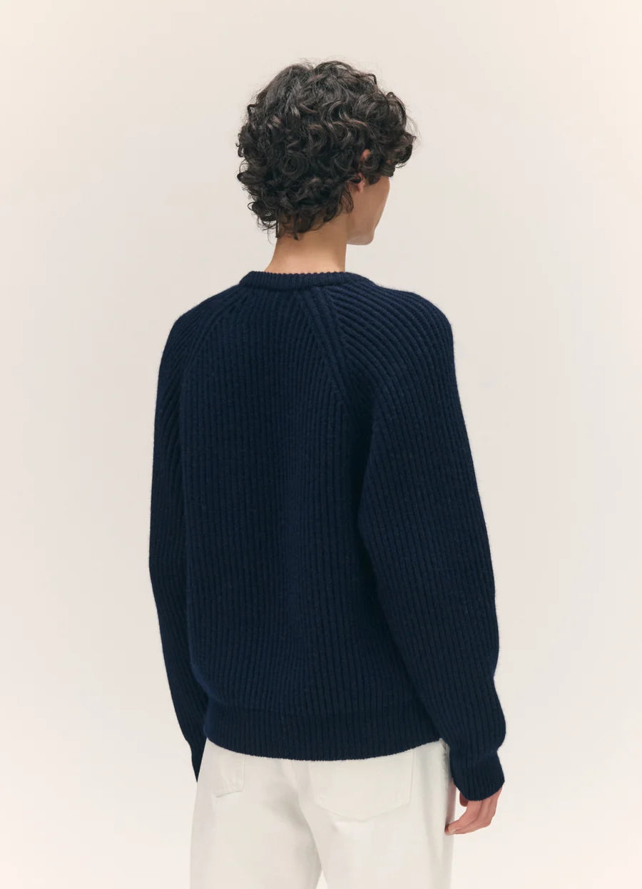 Rowan Rib Crew - Navy