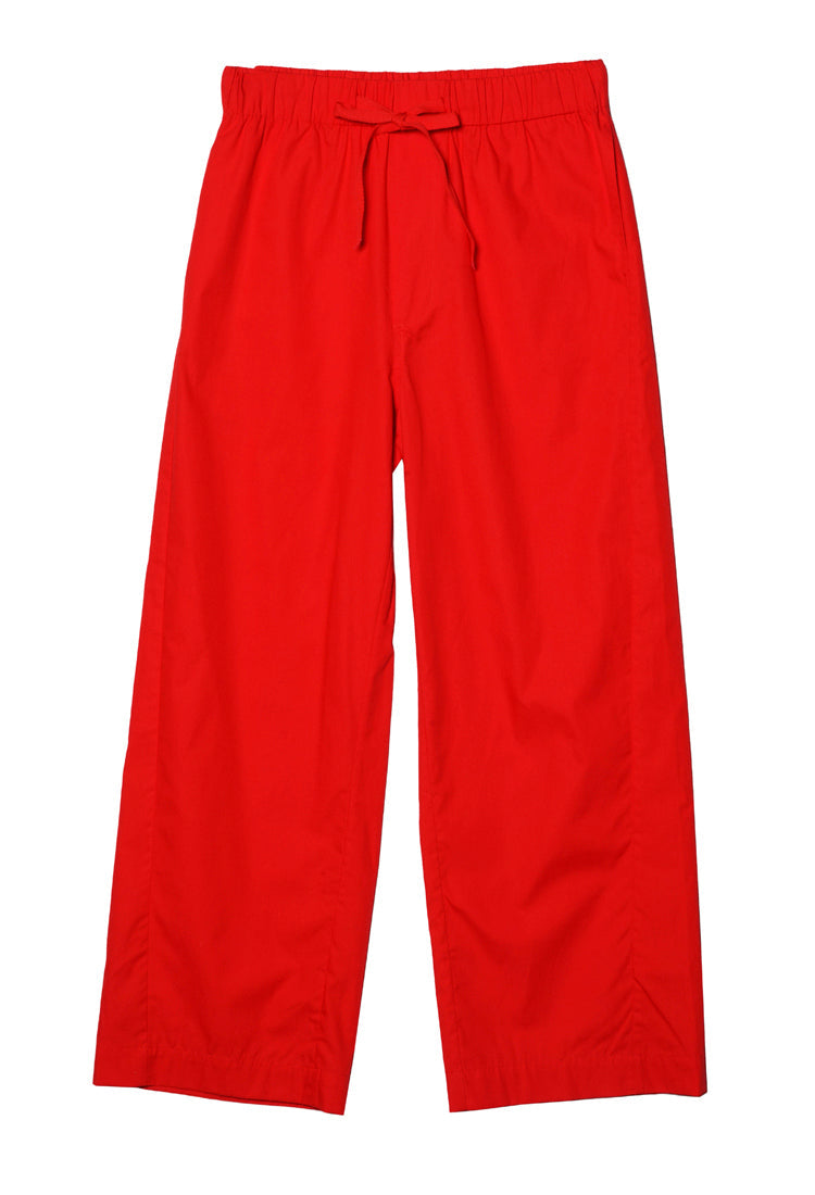 Dania Red Cotton Poplin Pant
