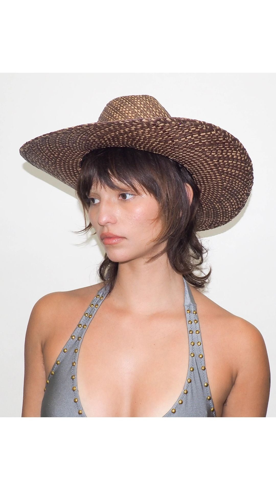 Western Hat - Brown Twist