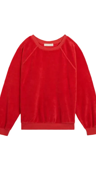Samos Oversize Sweatshirt Terry- Cherry