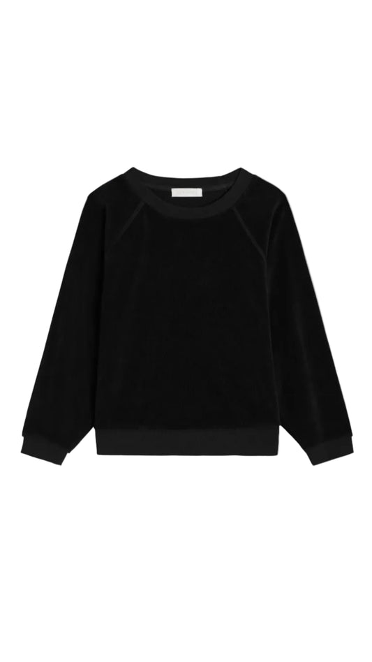 Tilos Sweatshirt in Terry - Black
