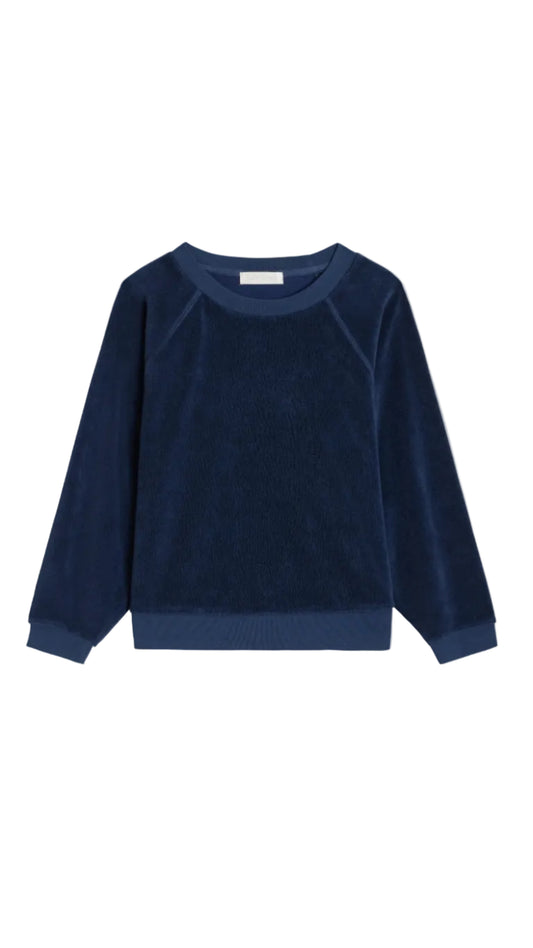 Tilos Sweatshirt in Terry - Navy