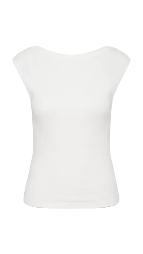 Organic Cotton Ballerina Top - White