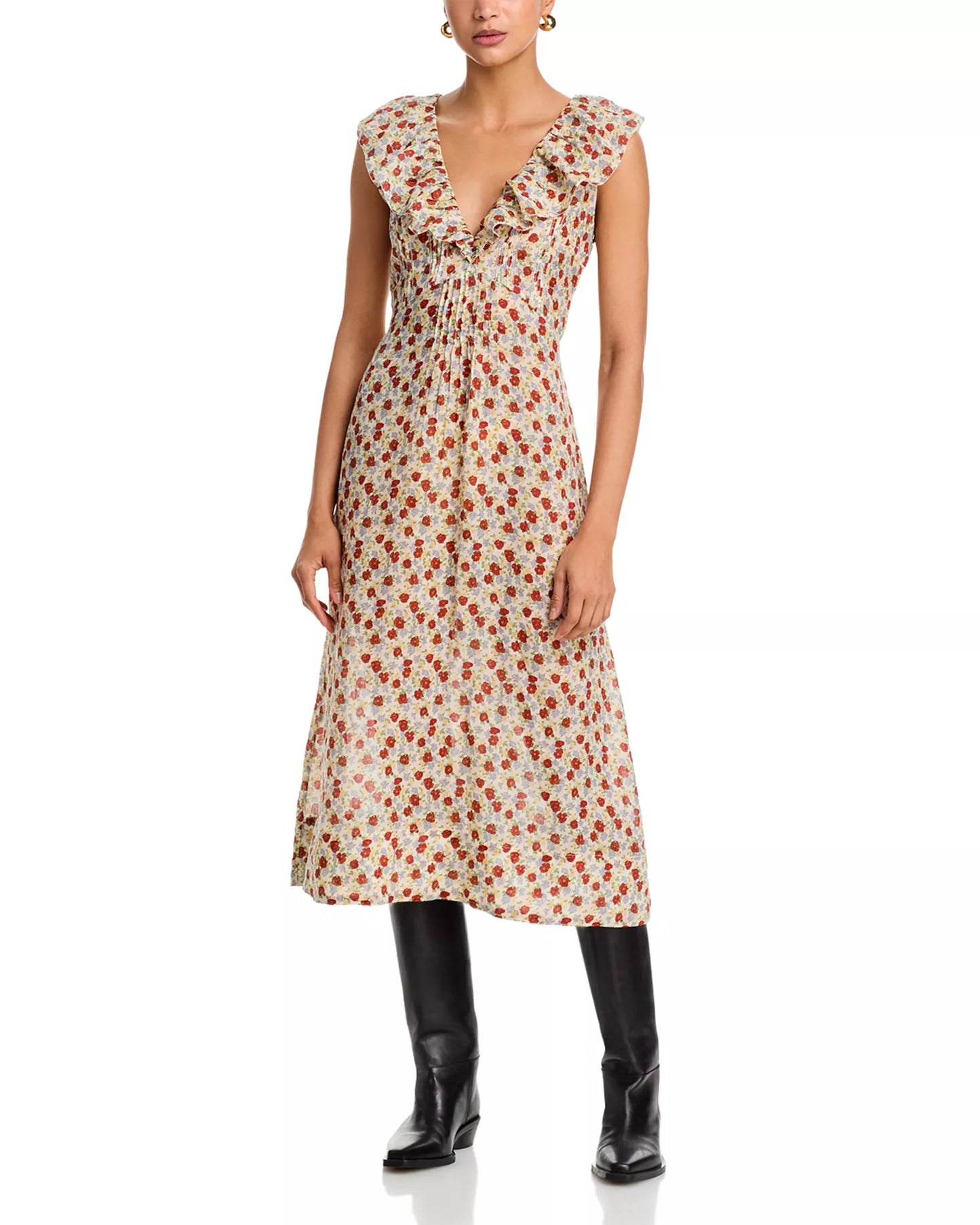 Viera Print Midi Dress