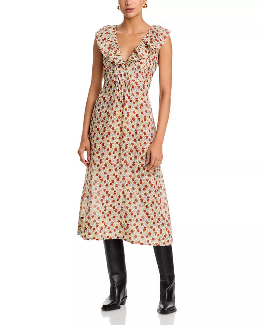 Viera Print Midi Dress