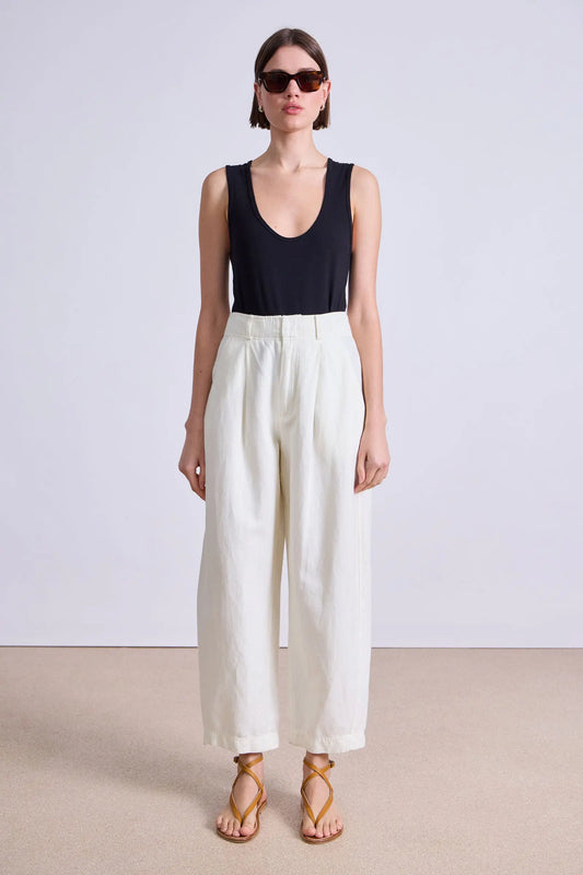 Bari Crop Trouser (Cream)