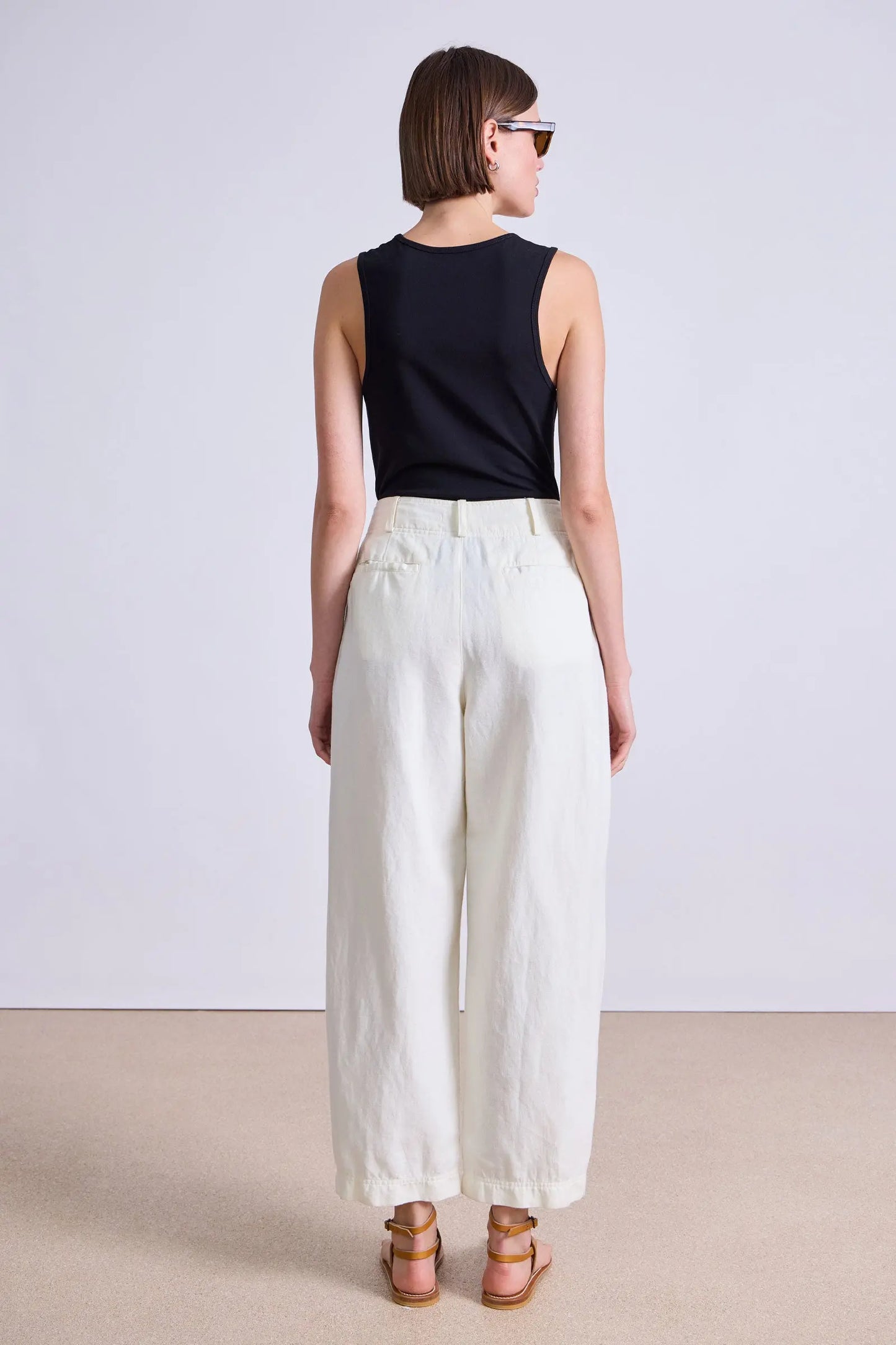 Bari Crop Trouser (Cream)