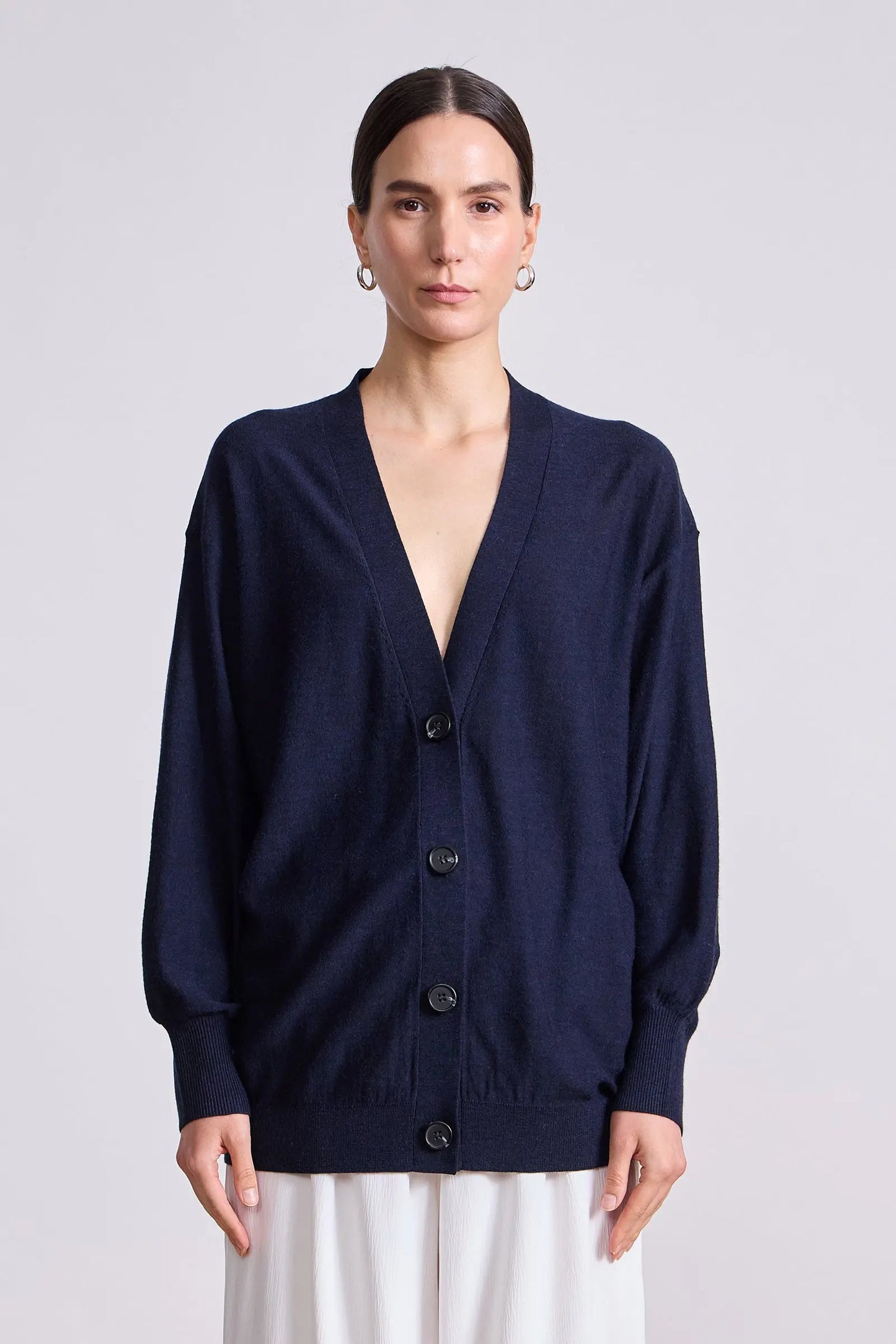 Drippy Tissue Cardigan (Midnight)