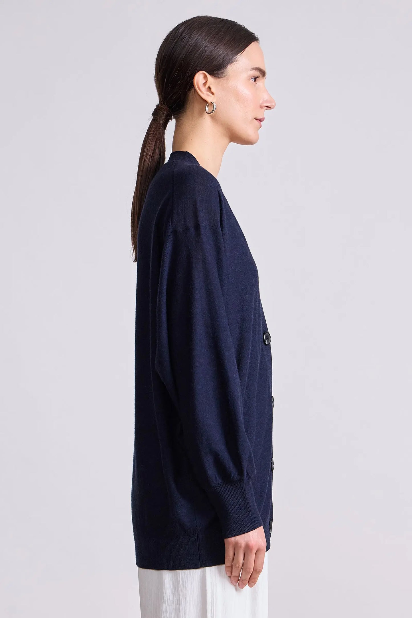 Drippy Tissue Cardigan (Midnight)