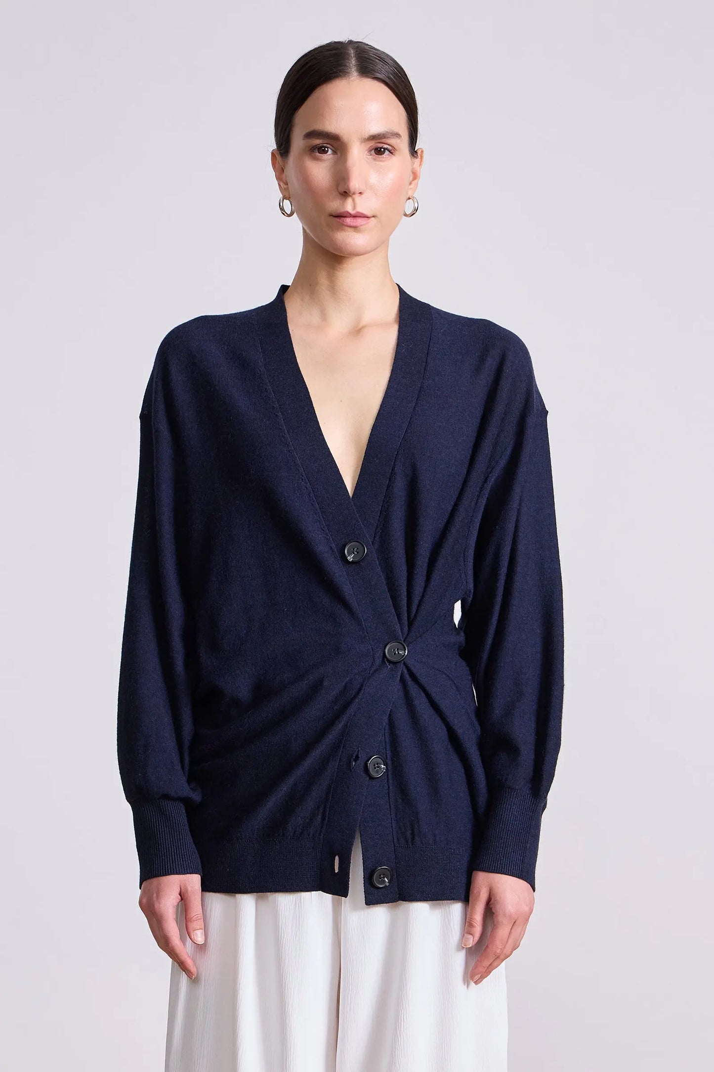 Drippy Tissue Cardigan (Midnight)