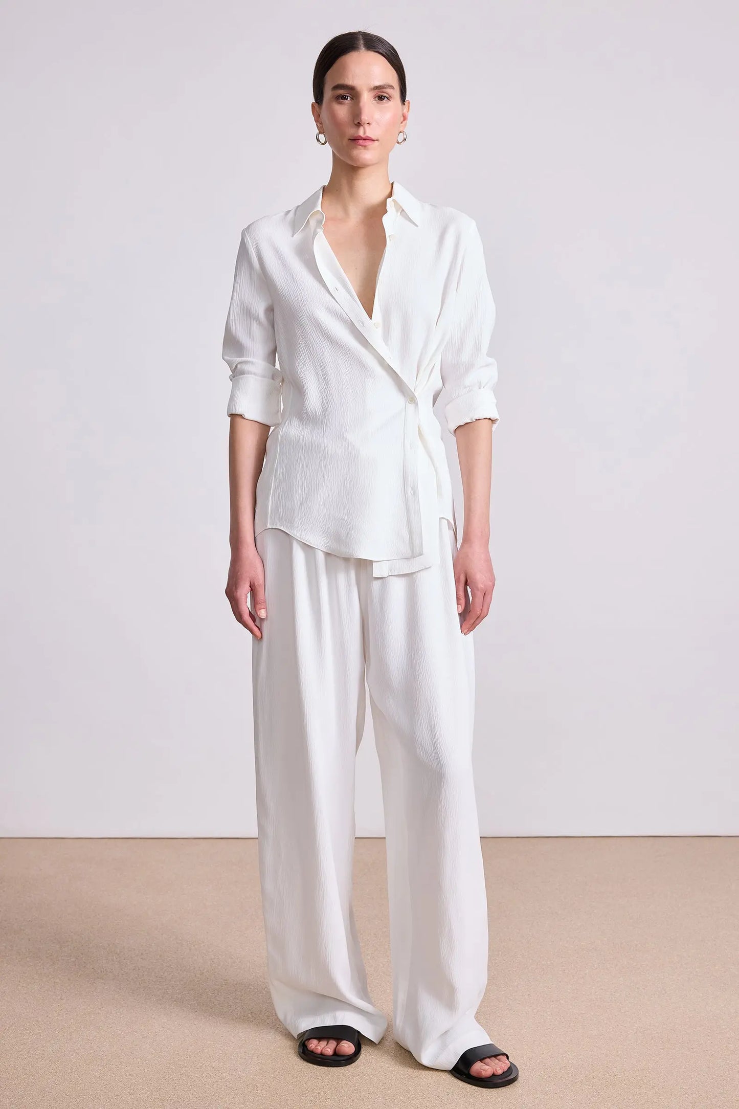 Sodi Wrap Button Up (Cream)