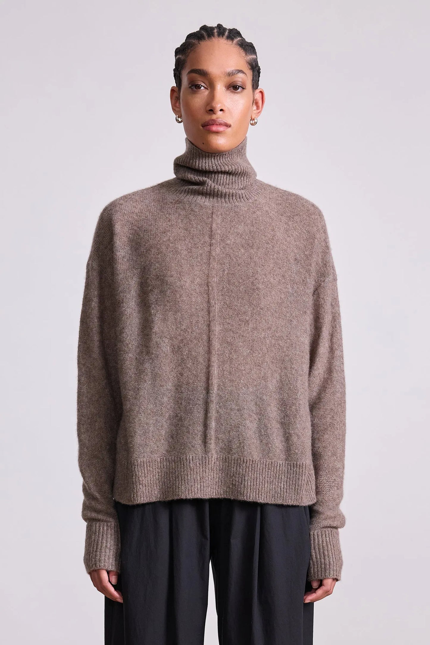 Softest Tissue Weight Turtleneck (Hazelnut)