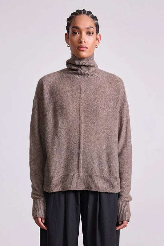 Softest Tissue Weight Turtleneck (Hazelnut)