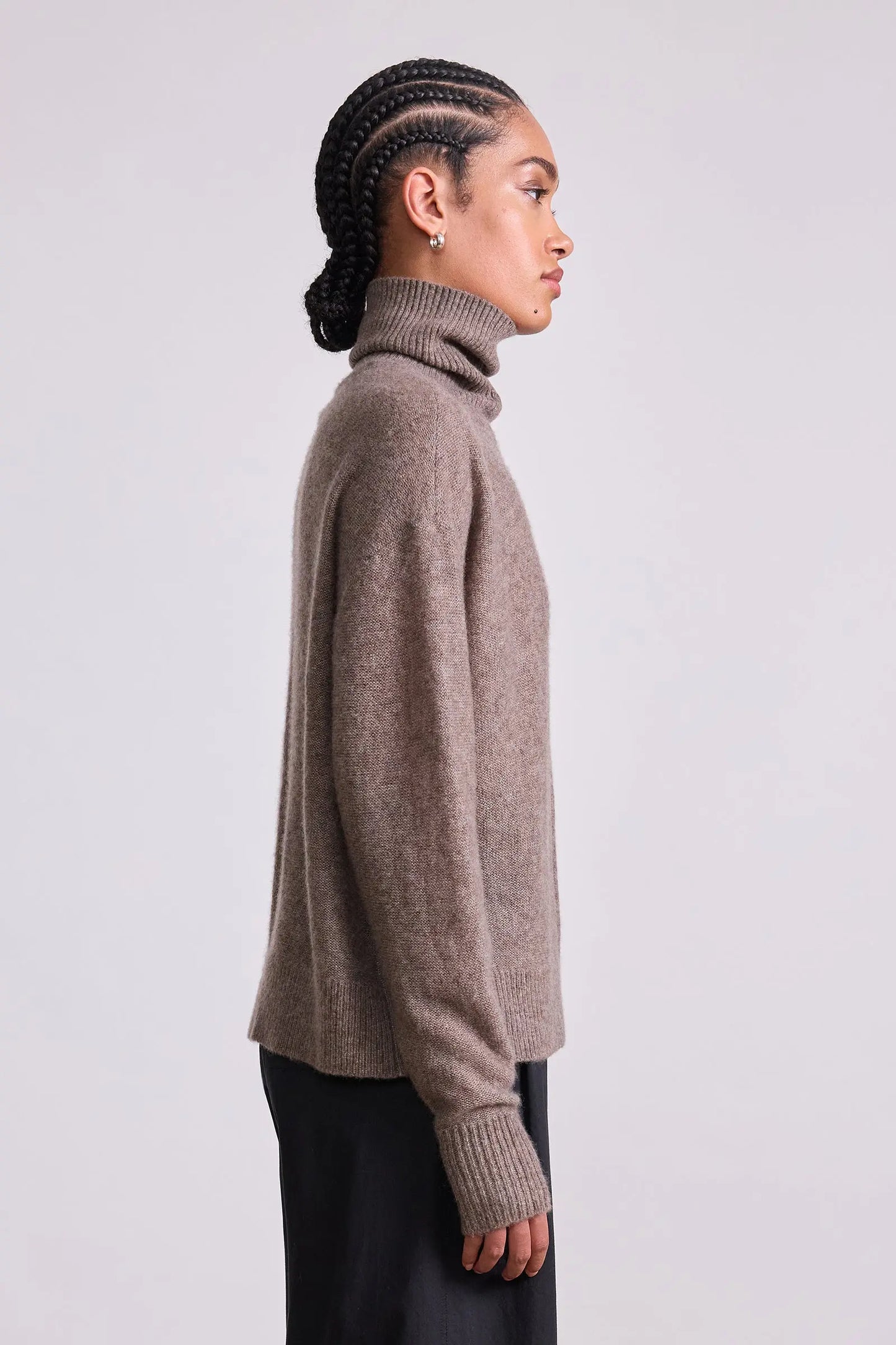 Softest Tissue Weight Turtleneck (Hazelnut)