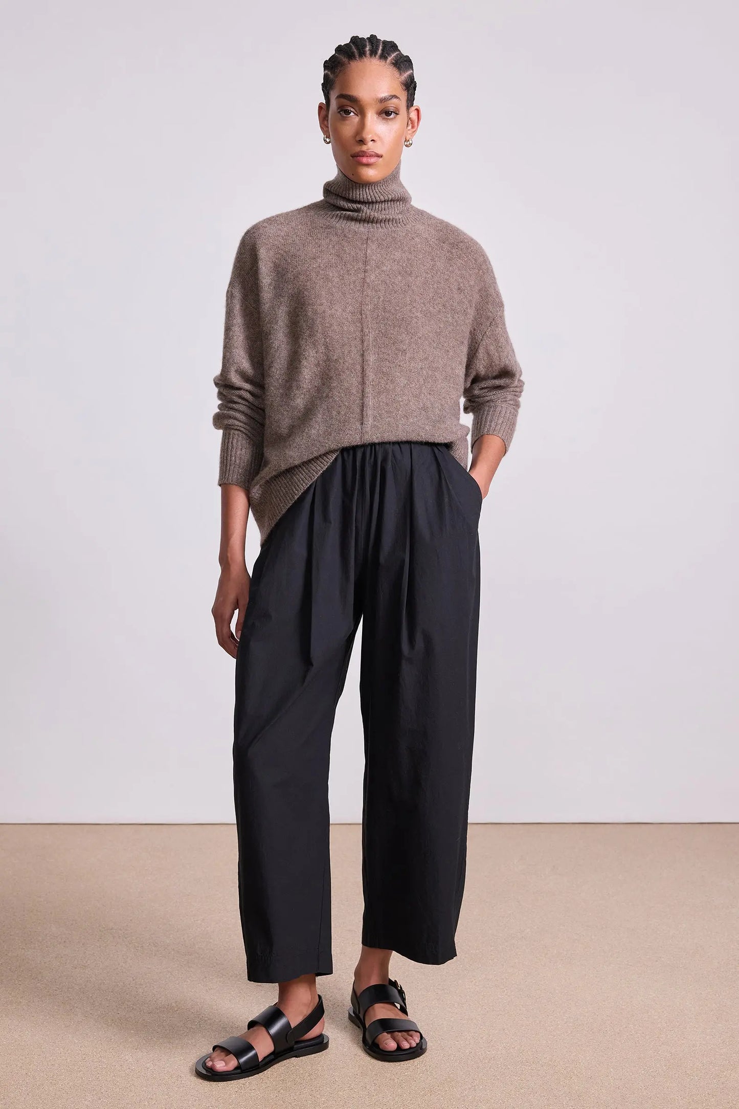 Softest Tissue Weight Turtleneck (Hazelnut)