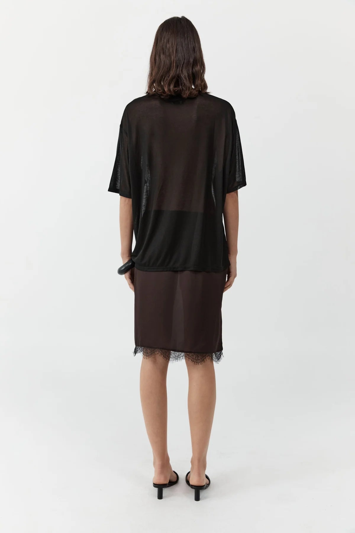 Fine Jersey Relaxed Tee - Black