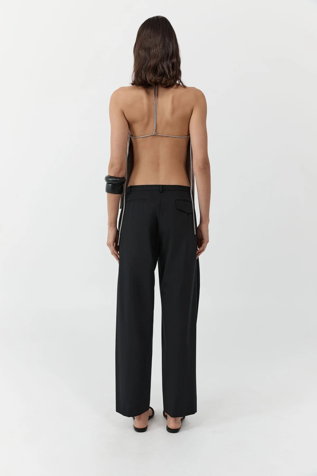 Fine Band Balloon Pants- Black