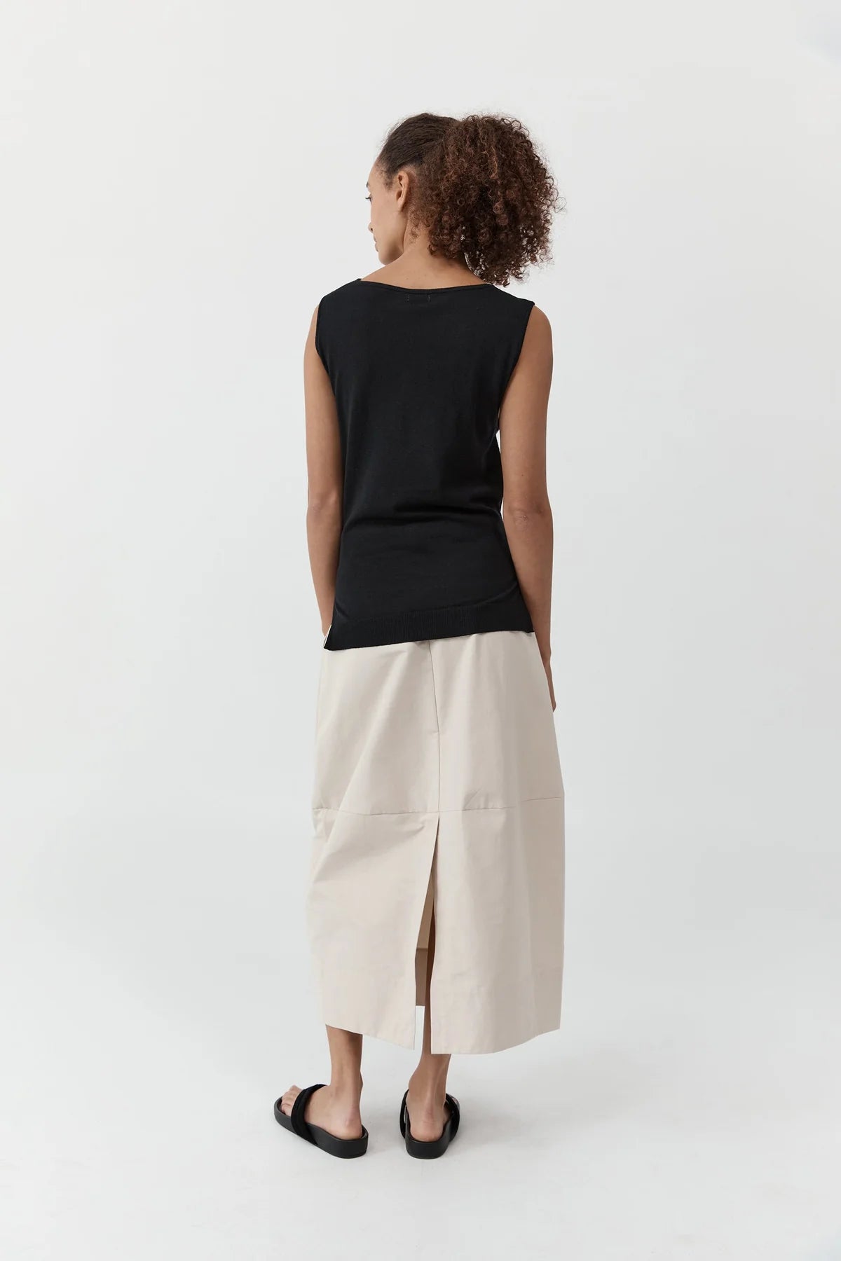 Fine Merino Tie Waist Top
