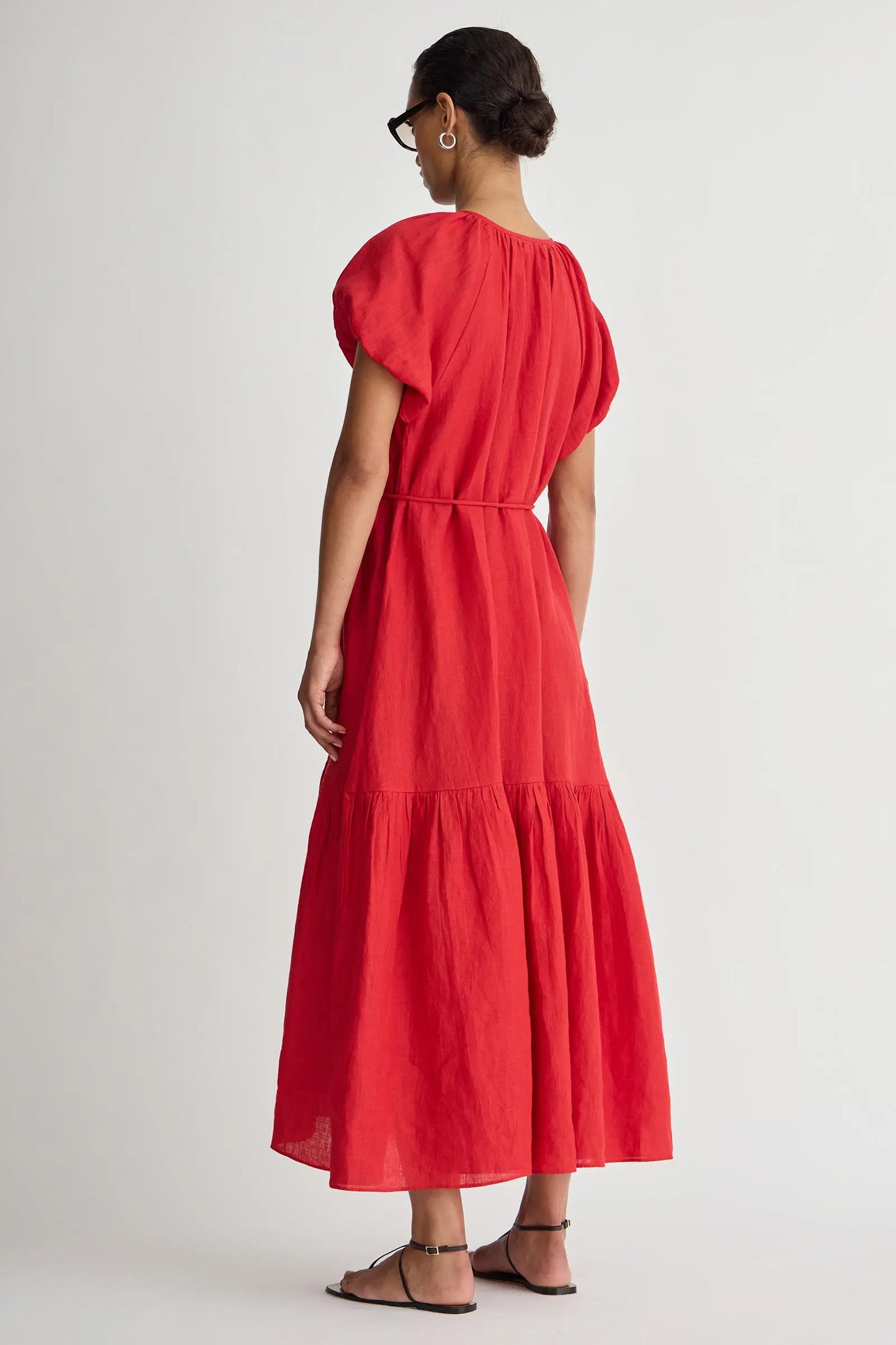 Dita Front Tie Maxi in Racing Red