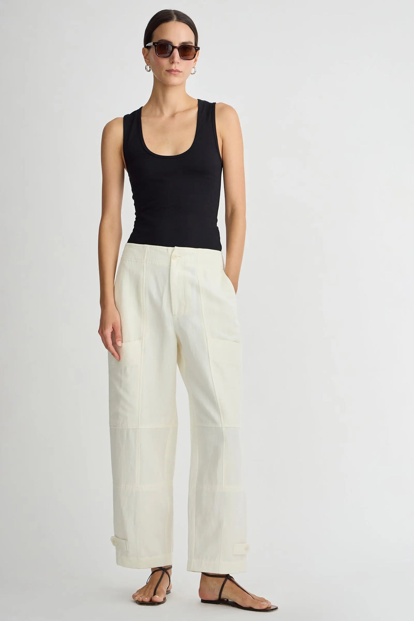 Juna Cargo Pant - Cream