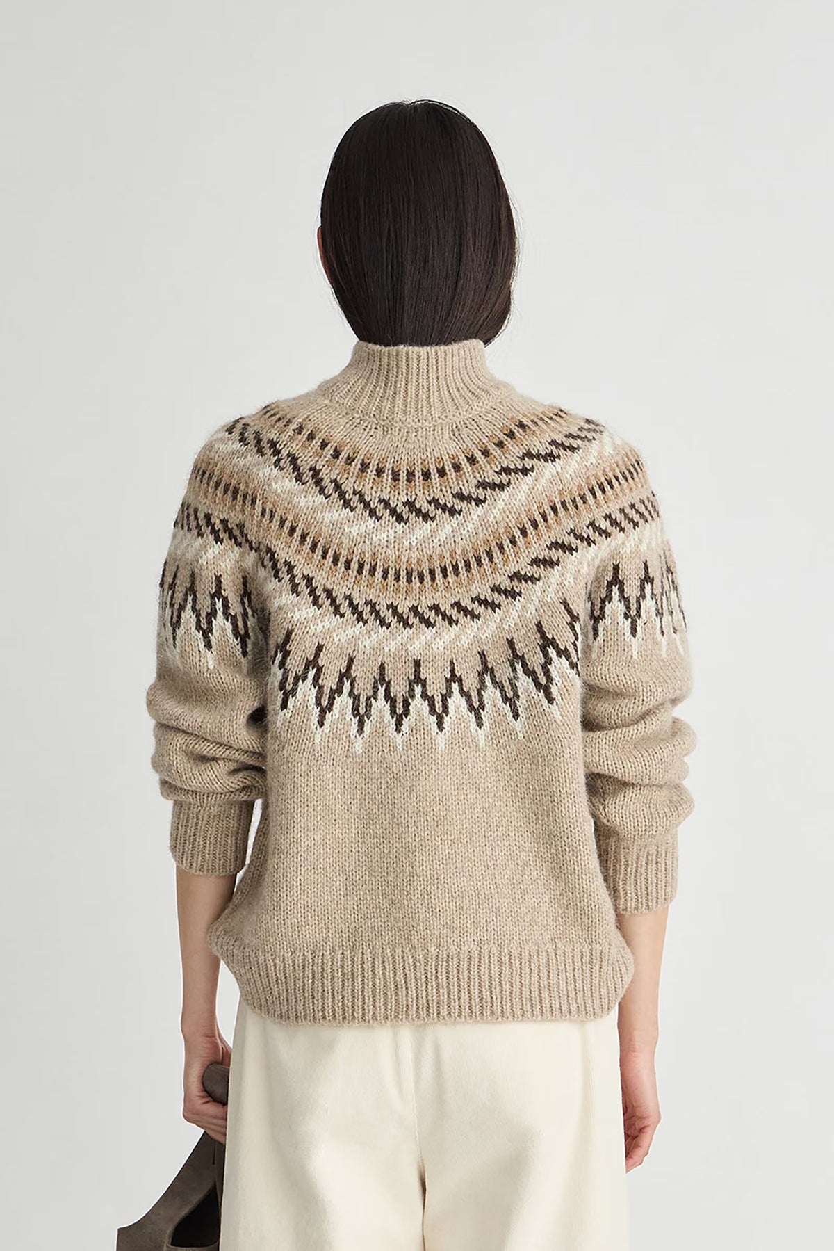 Fair Isle Mock Neck