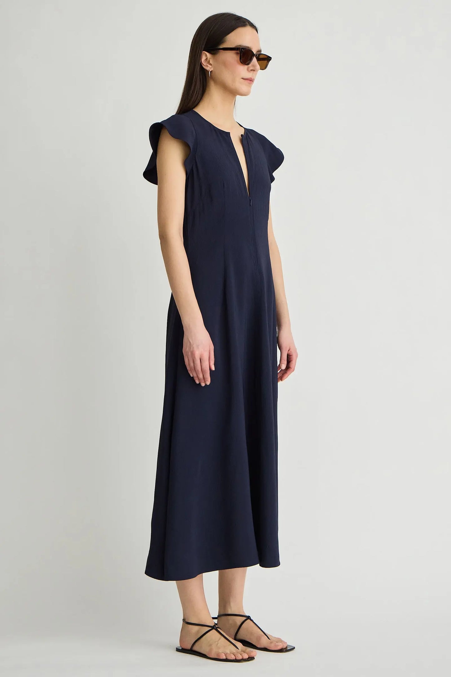 Gisa Zip Dress - Midnight