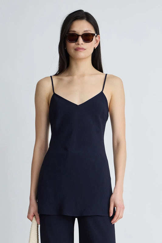 Evi Spaghetti Strap Tunic-Midnight
