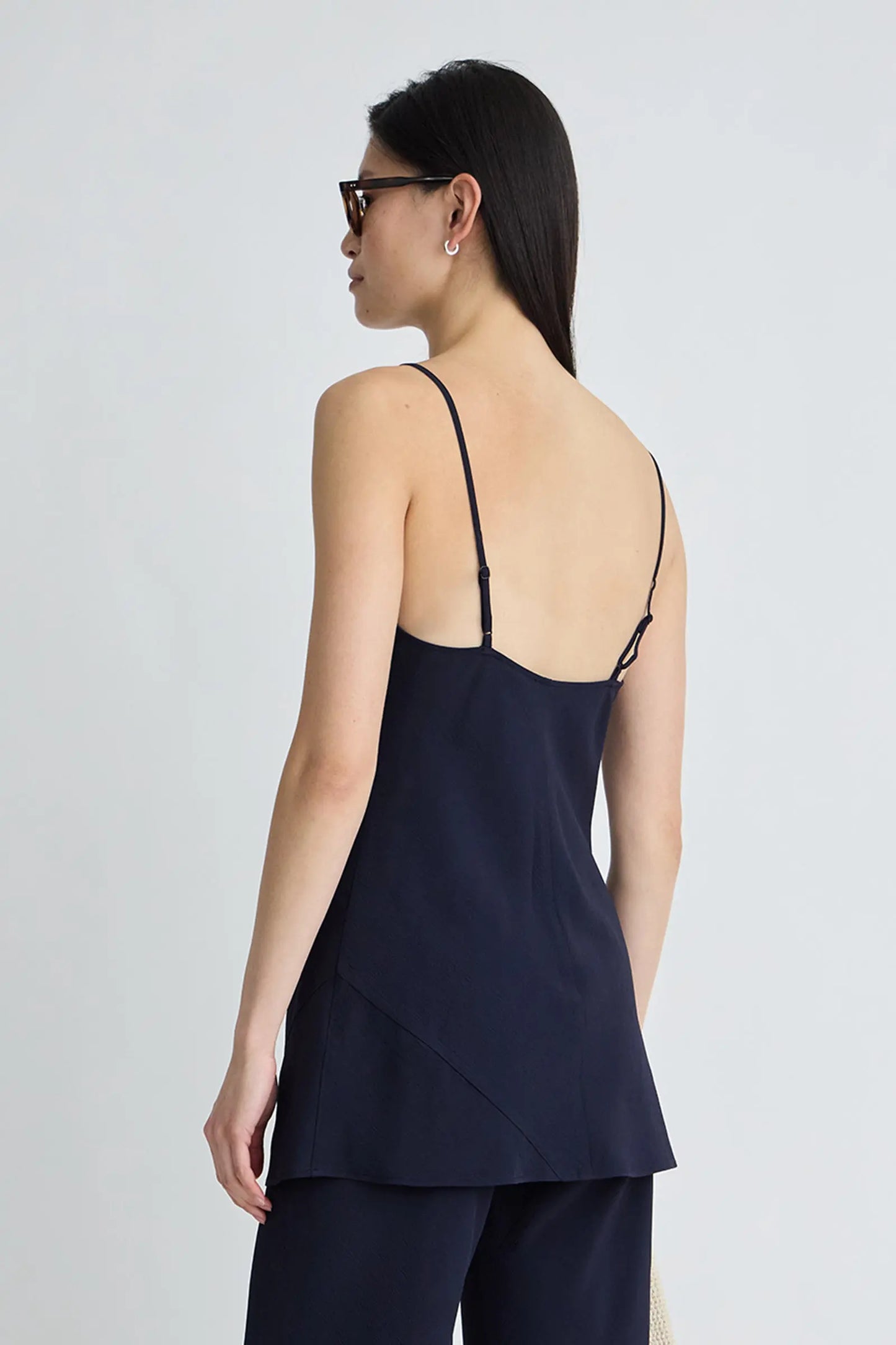 Evi Spaghetti Strap Tunic-Midnight