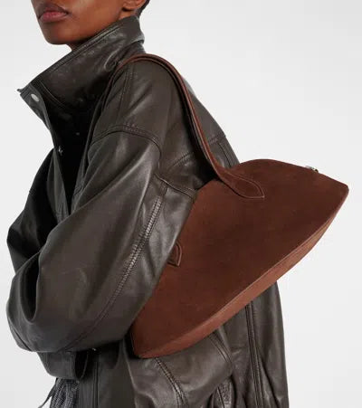 Cosmo Bowling Bag - Suede Cocoa