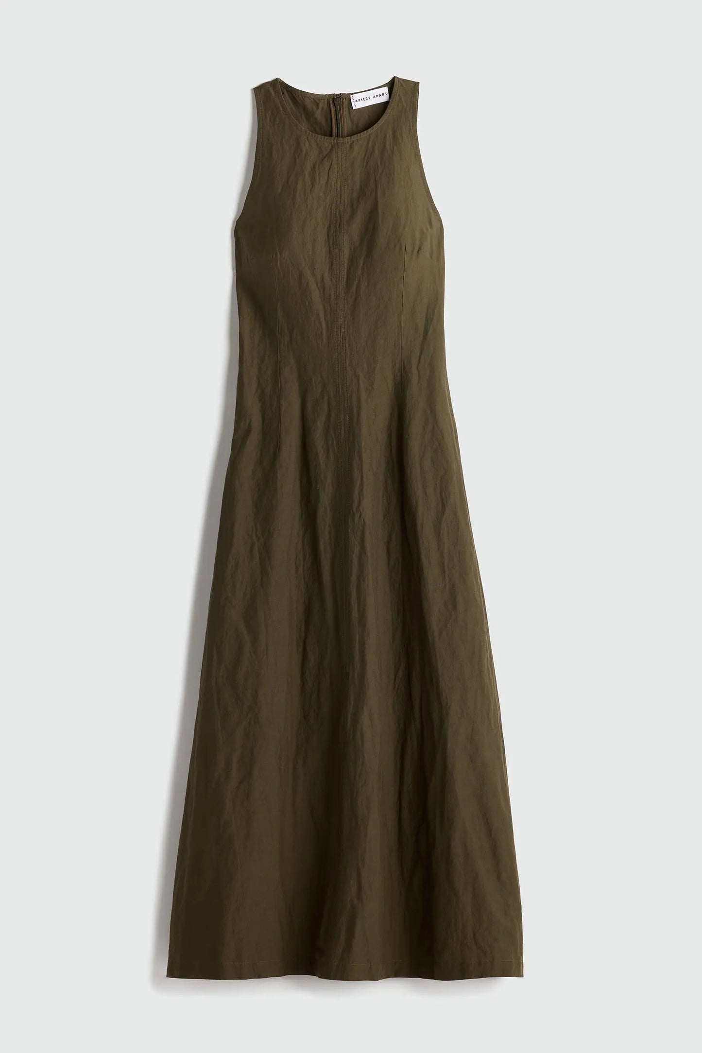 Sculpted Uma Sleeveless Maxi - Dark Olive